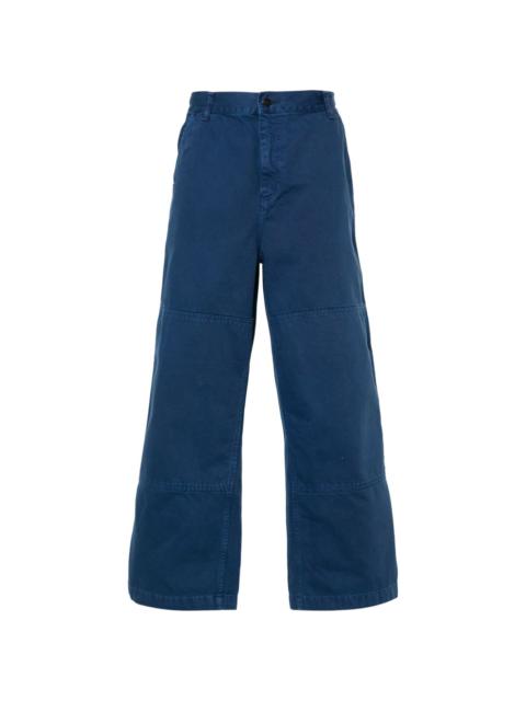 Garrison twill straight trousers