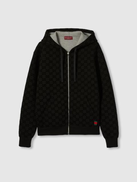 GUCCI＊GG FLOCKED PRINT COTTON SWEATSHIRT パーカー＊送料込 GUCCI＊GG FLOCKED PRINT COTTON SWEATSHIRT パーカー＊送料込