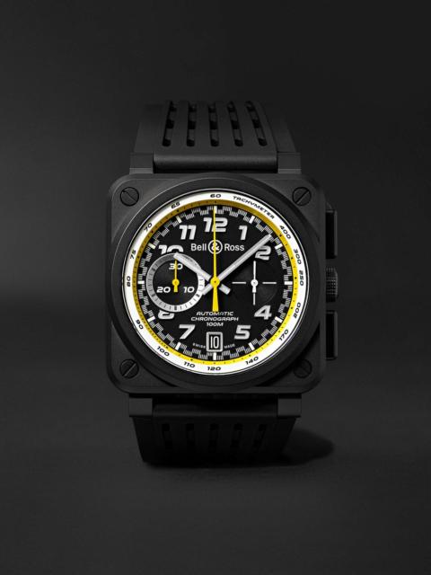 Bell & Ross BR 03-94 R.S.20 Limited Edition Automatic Chronograph 42mm Ceramic and Rubber Watch, Ref. No. BR0394