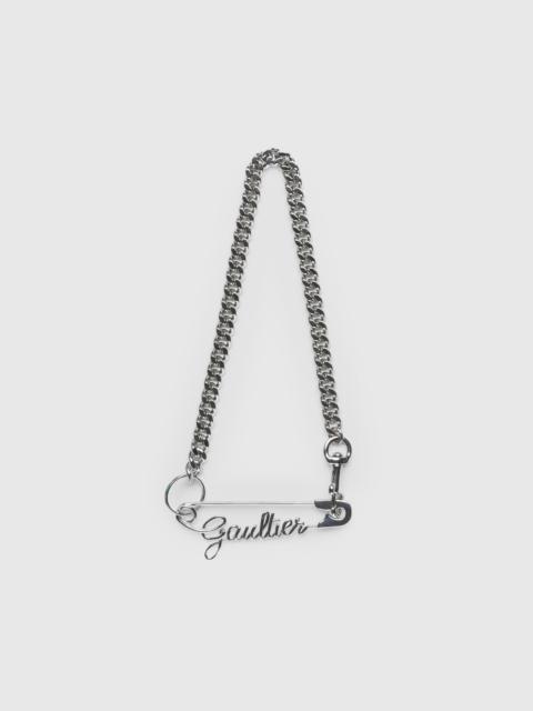 Jean Paul Gaultier – Safety Pin Gaultier Necklace Silver