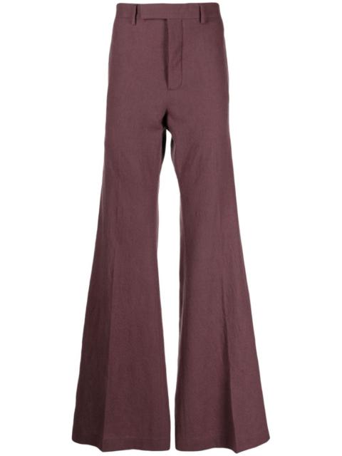 Rick Owens flared wool trousers
