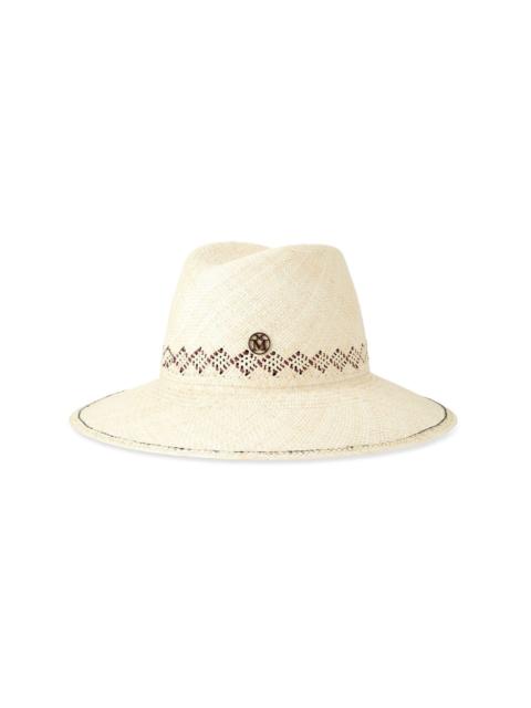 MAISON MICHEL Kate interwoven-design hat