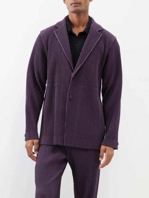 ISSEY MIYAKE Tailored pleats notch-lapel suit jacket