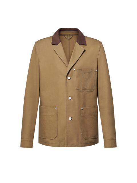 Louis Vuitton Tailored Workwear Cotton Canvas Jacket