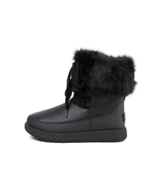 UGG (WMNS) UGG Gracie Waterproof Black Leather Lace Up Boots 'Black' 1105769-BLK