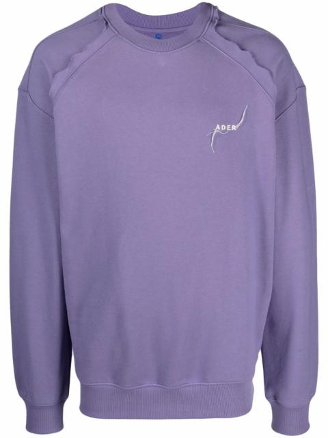 ADER error Kaput embroidered 로고 코튼 스웨터