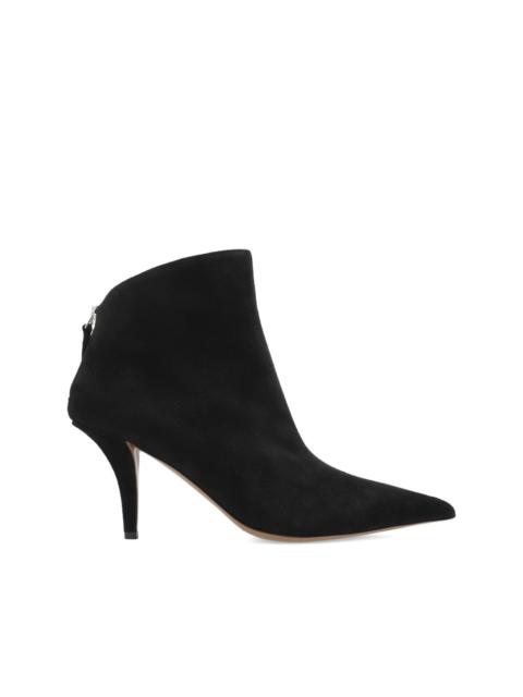 PARIS TEXAS 105mm Jessica pointed-toe suede ankle boots