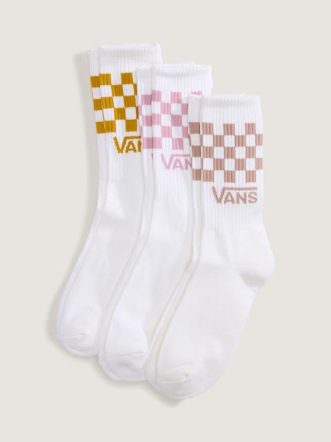 Vans Classic Check Crew Socks 3-Pack