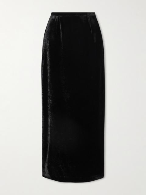 BERNADETTE Velvet Maxi Skirt
