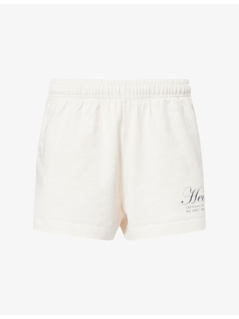 Sporty & Rich NY Health Disco Cotton Shorts