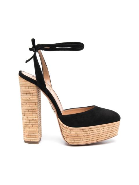 AQUAZZURA Penelope Plateau 140mm sandals