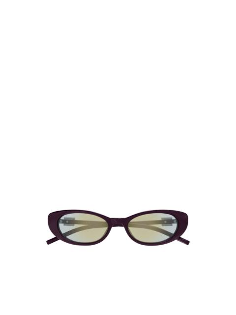 GUCCI logo-plaque cat-eye sunglasses
