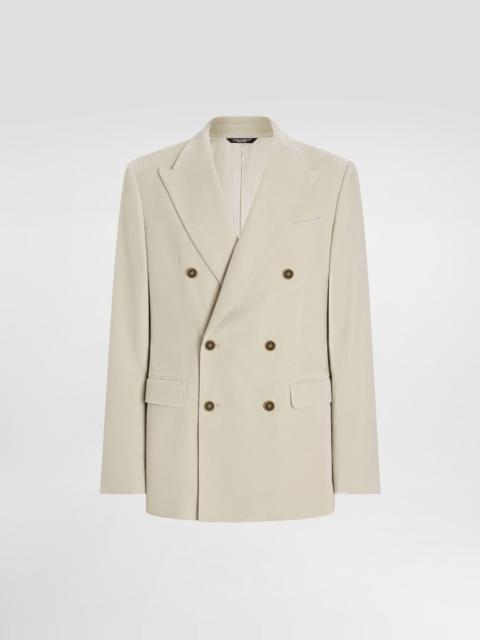 Dolce & Gabbana Double-breasted velvet jacket