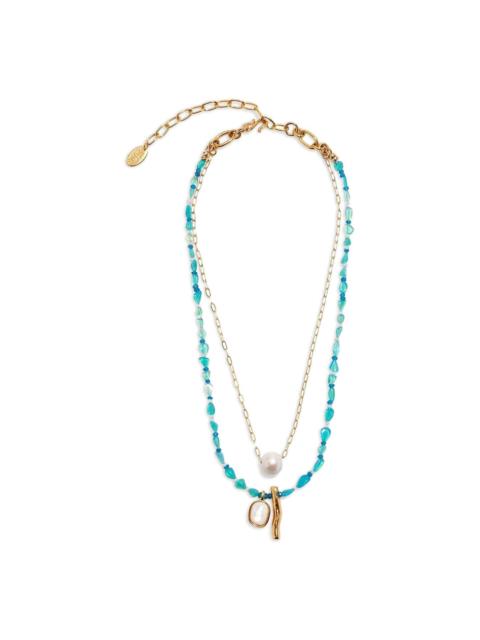 LIZZIE FORTUNATO pearl-detailing necklace