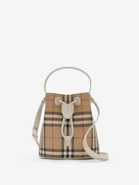Burberry Mini Check Bucket Bag