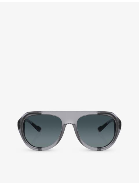 Ferrari FH2002QU pilot-frame injected sunglasses