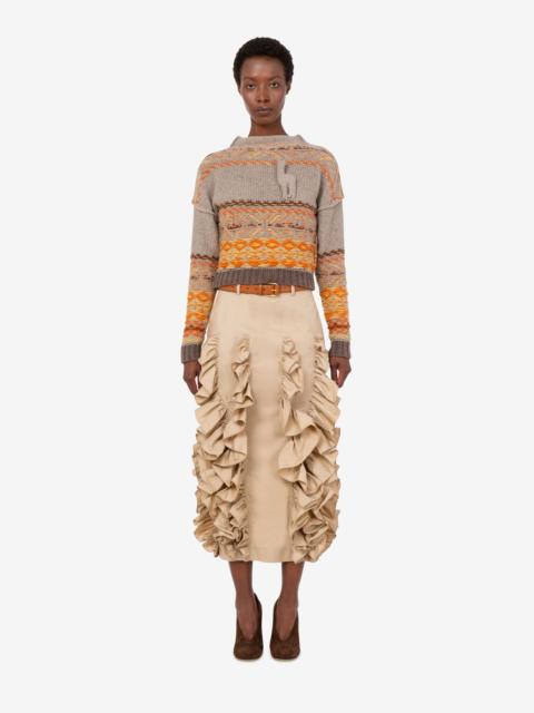 Moschino INLAID WOOL-AND-SILK BLEND SWEATER