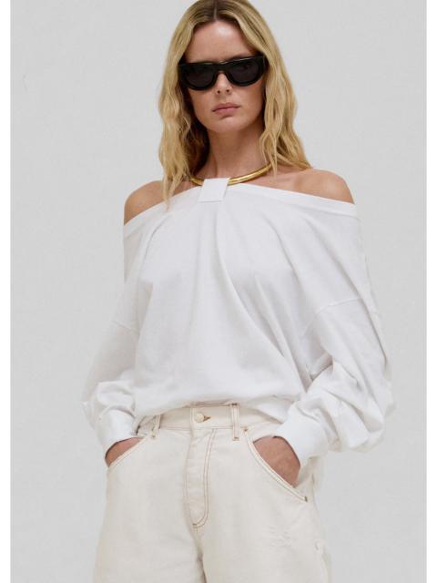 DARKPARK Darkpark Erin Necklace Off-Shoulder Top - White