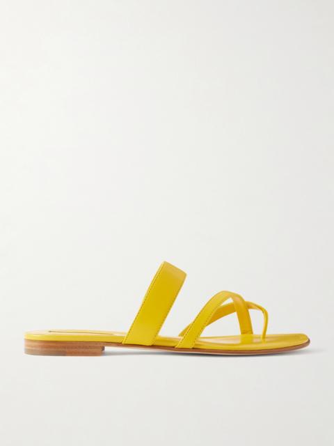 Manolo Blahnik Susa Leather Sandals