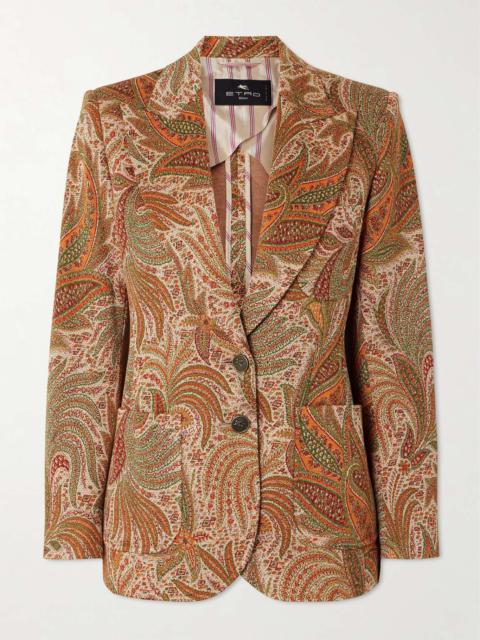 Etro Jacquard-knit blazer Multi