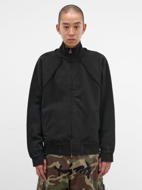 VETEMENTS Black Deconstructed Biker Cross Jacket