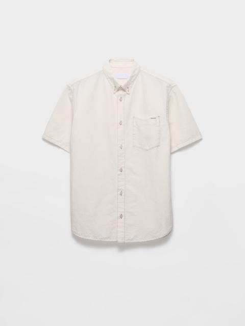 Prada Short-sleeved chambray shirt