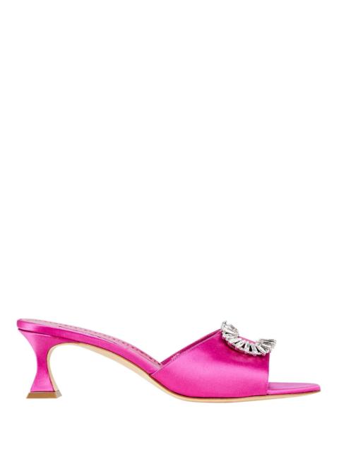Laalita 50 Crystal Satin Mules
