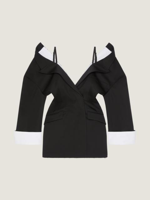 Givenchy SLASHED MINI TAILORED DRESS IN WOOL