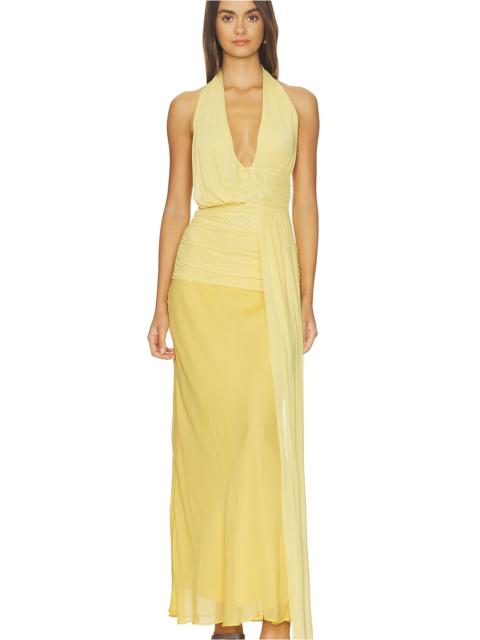 BEC + BRIDGE Cassis Drape Maxi Dress