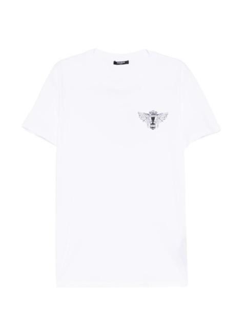 Balmain graphic-print crew neck T-shirt