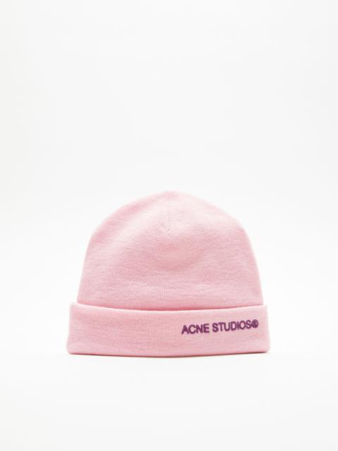 Acne Studios Logo beanie - Light pink