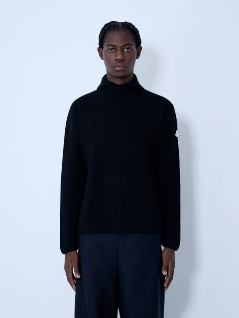 Moncler Felted Wool Hooded Sweater