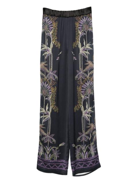 forte_forte floral-embroidered trousers