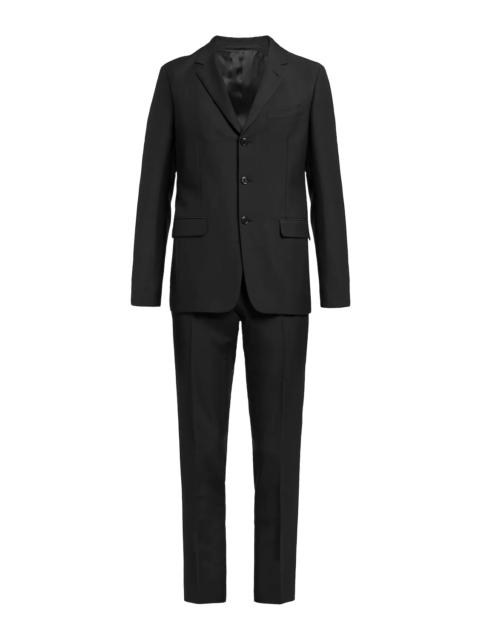 Prada Single-breasted light technical stretch fabric suit
