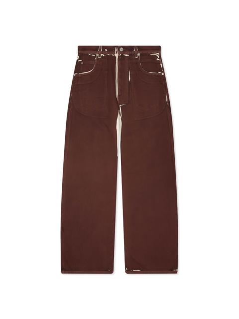 Marni SCREEN PRINTED DENIM WIDE LEG PANT - TOBACCO