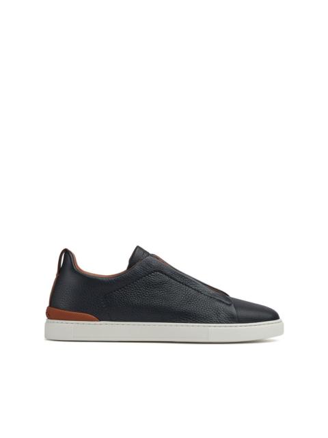ZEGNA triple-stitch low-top sneakers