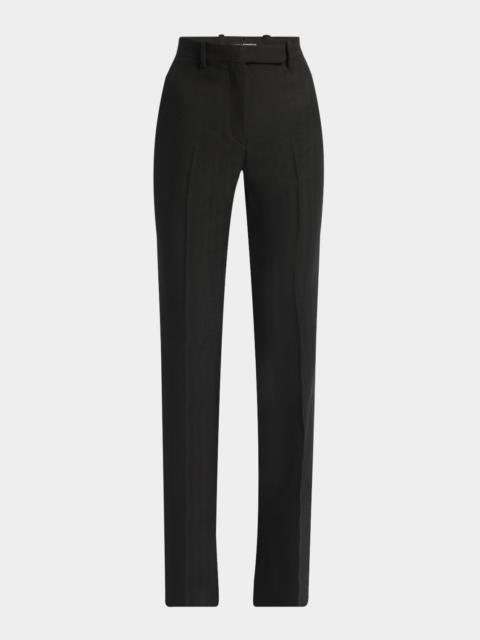 TOM FORD Herringbone Straight-Leg Trousers