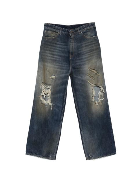 VETEMENTS distressed ripped jeans