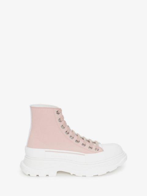 Alexander McQueen Women's Tread Slick Boot in Blush/bone