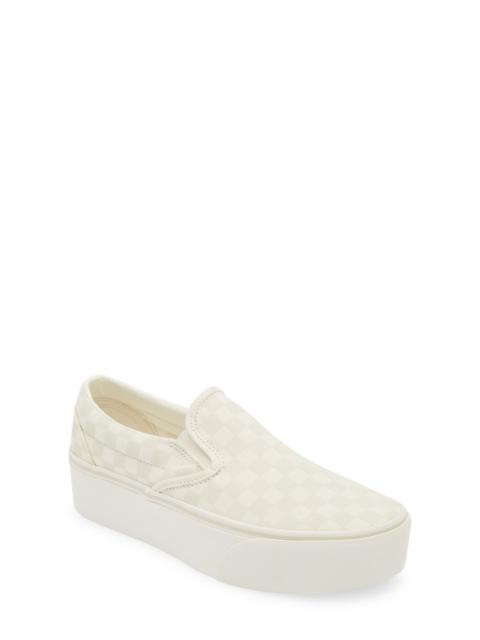 Vans Classic Slip-On Stackform Sneaker in Marshmallow/Turtle Dove at Nordstrom