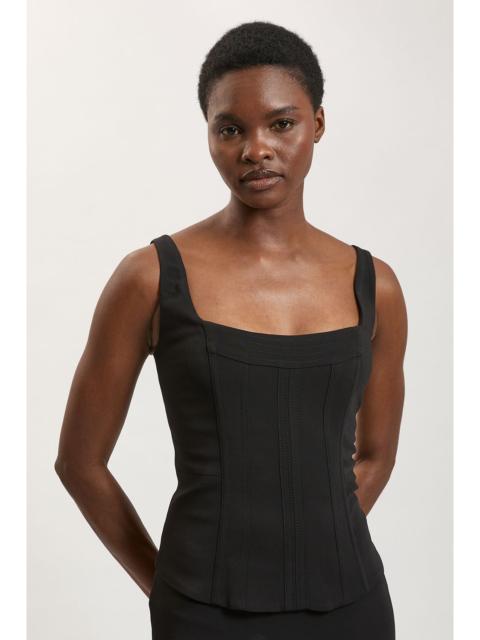 KAREN MILLEN Compact Viscose Corset Top