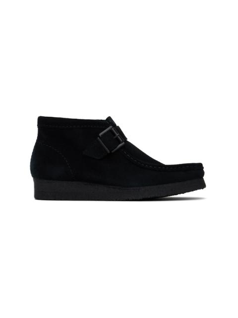 Clarks Originals Black Wallabee Buckle Boots