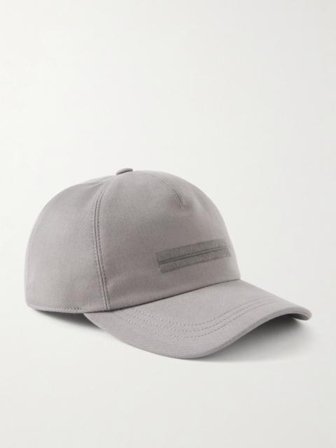 ZEGNA Embroidered Cotton-Twill Cap