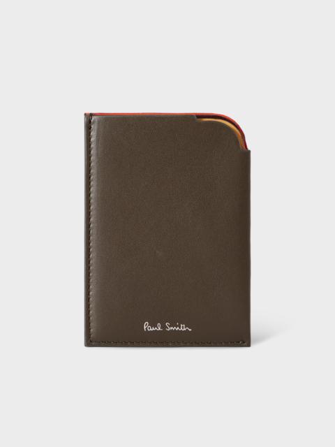 Paul Smith Brown Leather Card Holder