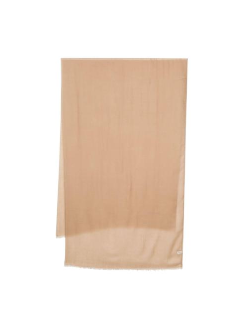 frayed-hem cashmere scarf