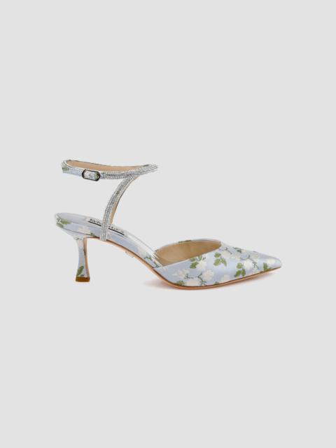 BADGLEY MISCHKA Women's Autumn 65MM Crystal-Embellished Jacquard Pumps - Mist Blue