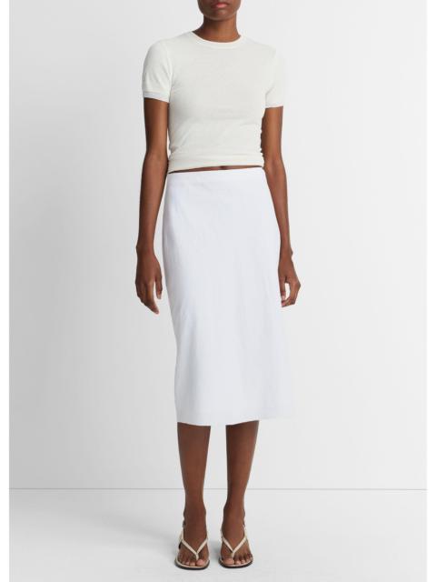 Vince Easy Linen-Blend Slip Skirt