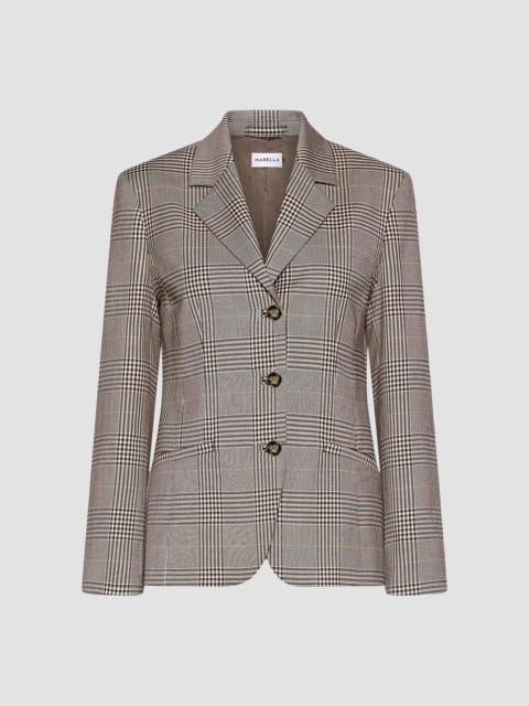 MARELLA Women's Prince of Wales Blazer - Chocolate