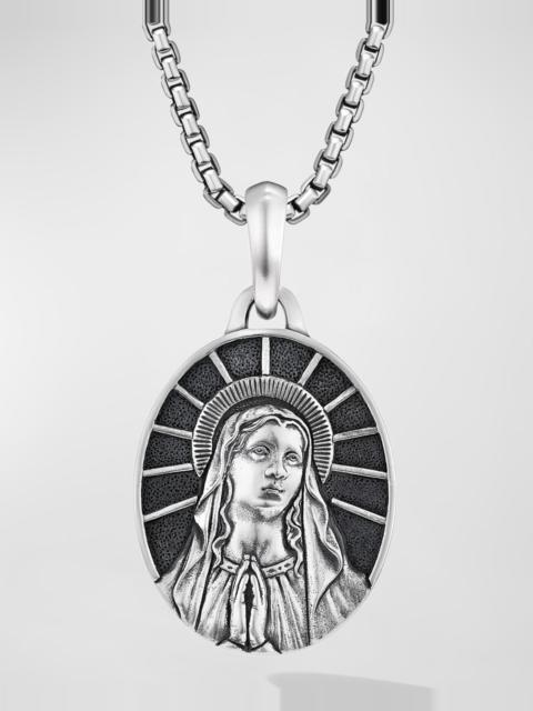 DAVID YURMAN Men's Mary Pendant in Silver, 30mm