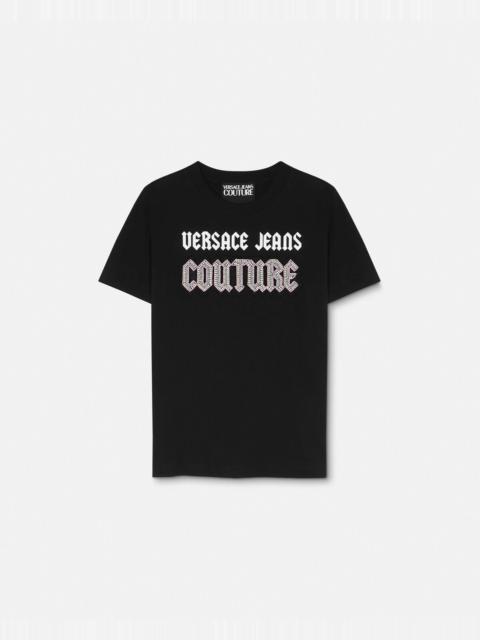 VERSACE JEANS COUTURE Gothic Logo T-Shirt